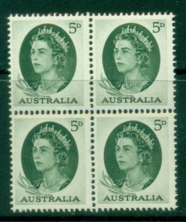 Australia-1963-65-QEII-Definitive-5d-imperf-block-MUH