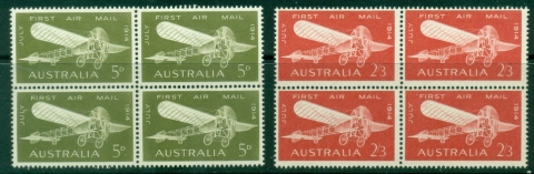 Australia-1964-First-Airmail-Flight-block-MUH