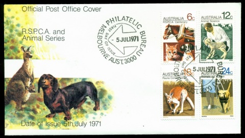 Australia-1971-RSPCA-FDC-Lot19950