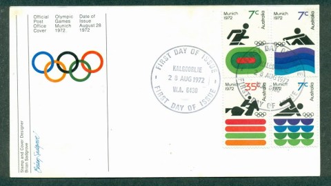 Australia-1972-Olympics-Kalgoorlie-FDC-Lot27793