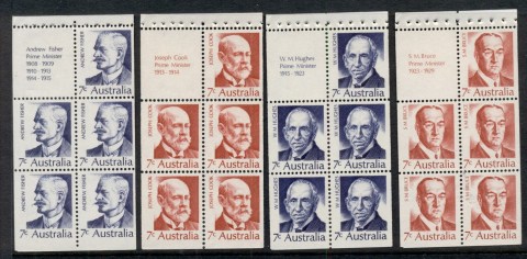 Australia-1972-Prime-Ministers-booklet-panes-MUH