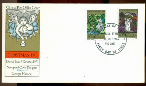 Australia-1973-Xmas-Russell-St-FDC-Lot19992