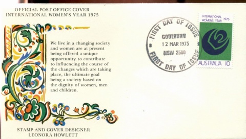 Australia-1975-IWY-Verse-FDC-Lot20008