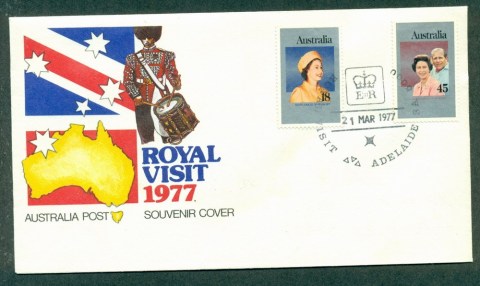 Australia-1977-Royal-Visit-Adelaide-FDC-Lot27806