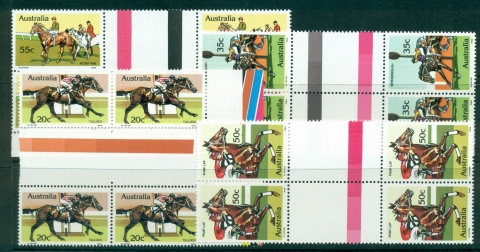 Australia-1978-Horse-Racing-Gutter-Blks-4-MUH-lot33985