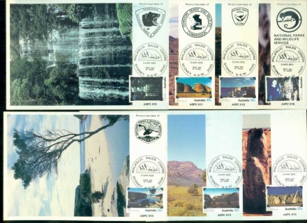 Australia-1979-National-Parks-7x-Maxicards-lot80379