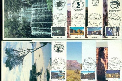 Australia-1979-National-Parks-7x-Maxicards-lot80379