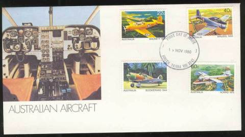 Australia-1980-Aircraft-FDC-Lot13688