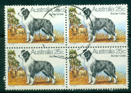 Australia-1980-Dogs-25c-Blk-4-FU-lot34484