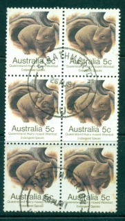 Australia-1981-5c-Wombat-Blk-4-FU-lot34394