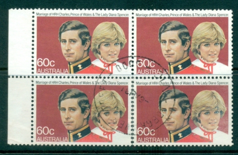 Australia-1981-60c-Charles-Diana-Blk-4-vert-separation