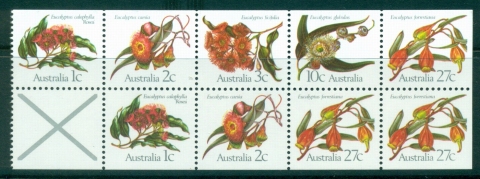 Australia-1982-1-Eucalyptus-Blkt-pane-MUH-lot34022