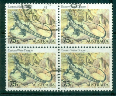 Australia-1982-75c-Eastern-Water-Dragon-Blk-4-FU-lot34445