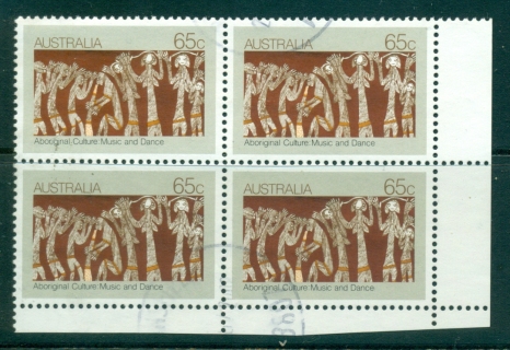 Australia-1982-Aboriginal-Culture-65c-Blk-4-FU-lot34310