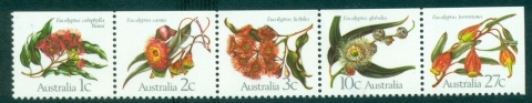 Australia-1982-Eucalyptus-srt-5-ex-Blkt-pane-MUH-lot34068