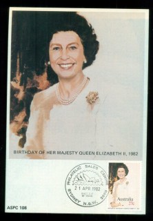 Australia-1982-Queens-Birthday-Maxicard-lot80495