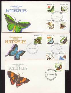 Australia-1983-Butterflies-FDC-3-Lot13974