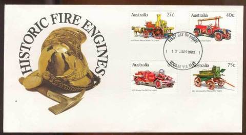 Australia-1983-Fire-Engines-FDC-Lot13794