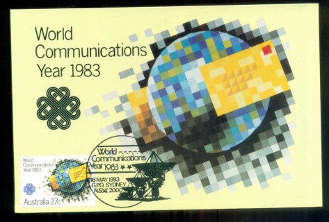 Australia-1983-World-Communications-Year-Maxicard-lot80423