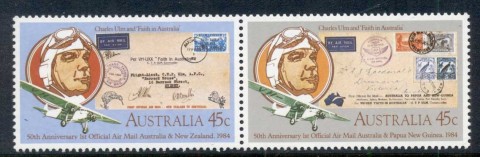 Australia-1984-First-Official-Air-mail-50th-Anniversary-MUH