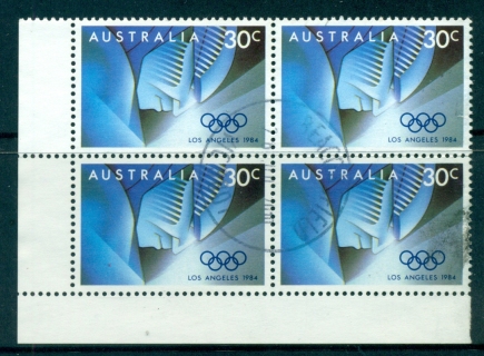 Australia-1984-Olympics-30c-Start-Blk-4-FU-lot34303