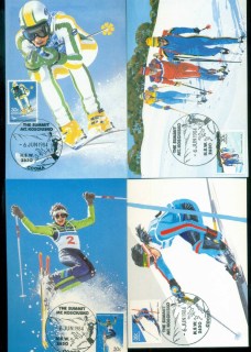 Australia-1984-Skiing-4x-Maxicards-lot80471