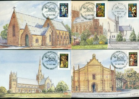 Australia-1984-Xmas-5x-Maxicards-lot80473