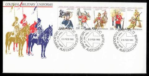 Australia-1985-Military-Uniforms-FDC-Lot12531