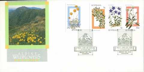 Australia-1986-Alpine-Flowers-FDC-Lot19740