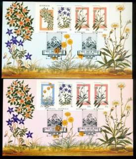 Australia-1986-Alpine-Wildflowers-2-Maxicards-lot80465