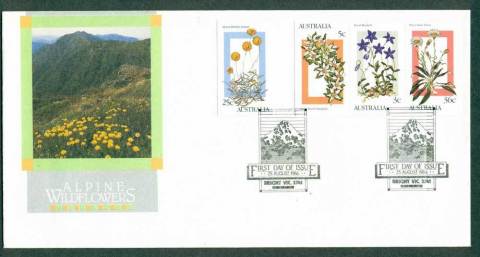 Australia-1986-Alpine-Wildflowers-Bright-FDC-Lot27959