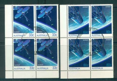 Australia-1986-Aussat-Blk-4-CTO-lot52196