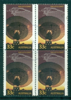 Australia-1986-Halleys-Comet-Blk-4-FU-lot34317