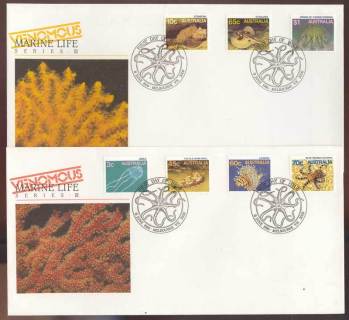 Australia-1986-Marine-Life-III-2-FDC-Lot13795