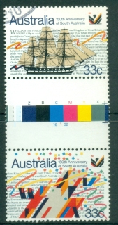 Australia-1986-South-Australia-Sesquicentenary-gutter-pair-FU