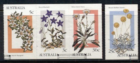 Australia-1986-Wild-Flowers-ex-booklet-pane-FU