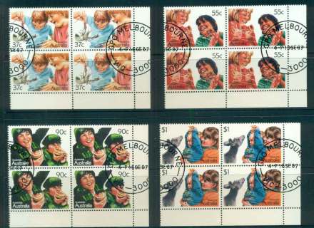 Australia-1987-Aussie-Kids-Blk-4CTO-lot52223