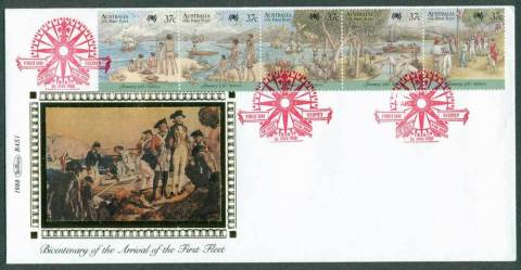 Australia-1987-First-Fleet-Benham-Silk-Arrival-FDC-Lot27972