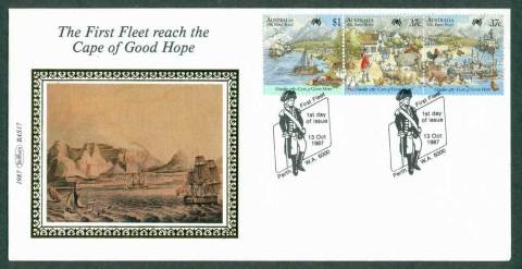 Australia-1987-First-Fleet-Benham-Silk-COGH-FDC-Lot27973