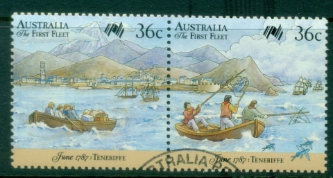 Australia-1987-First-Fleet-Tenerife-pair-FU