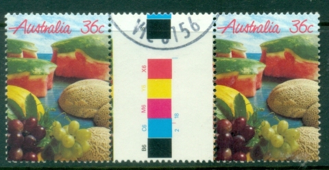 Australia-1987-Fruits-36c-Gutter-pr-FU