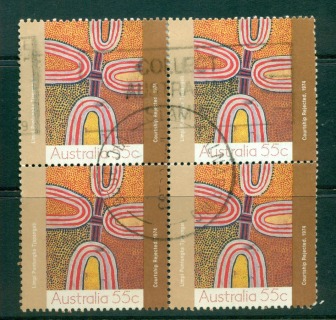 Australia-1988-55c-Aboriginal-paintings-Blk-4-FU-lot56114