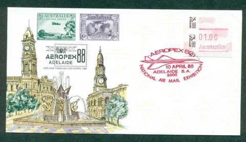 Australia-1988-Aeropex-Adelaide-FRAMA-FDC-10-Apr-88-lot42656