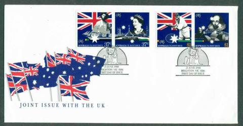 Australia-1988-Australia-UK-Joint-Issue-FDC-Lot27987