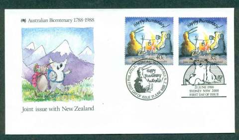 Australia-1988-Bicentenary-Joint-Issue-NZ-NZ-Stamp