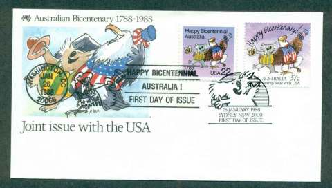 Australia-1988-Bicentenary-Joint-Issue-US-US-Stamp