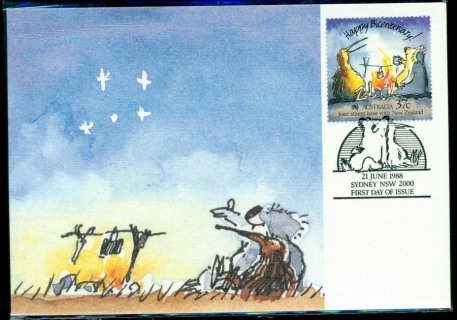 Australia-1988-Bicentenary-NZ-Maxicard-FDC-Lot19819