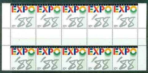 Australia-1988-Expo-Gutter-Strip-10-MUH-Lot23910