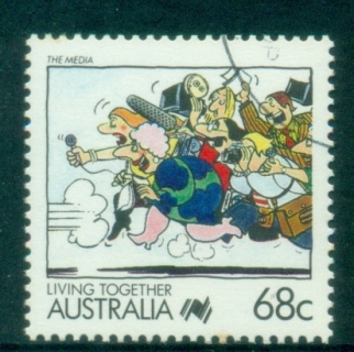 Australia-1988-Living-Together-68c-FU