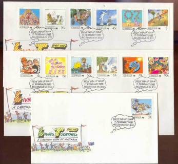 Australia-1988-Living-Together-Pt-I-3-FDC-Lot13787